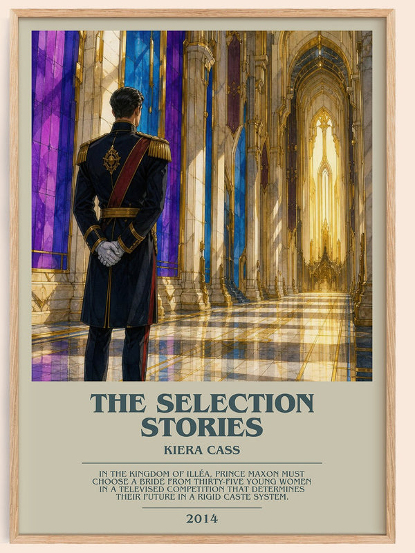 The Selection Stories bookish book poster by Kiera Cass – framed literary art print
