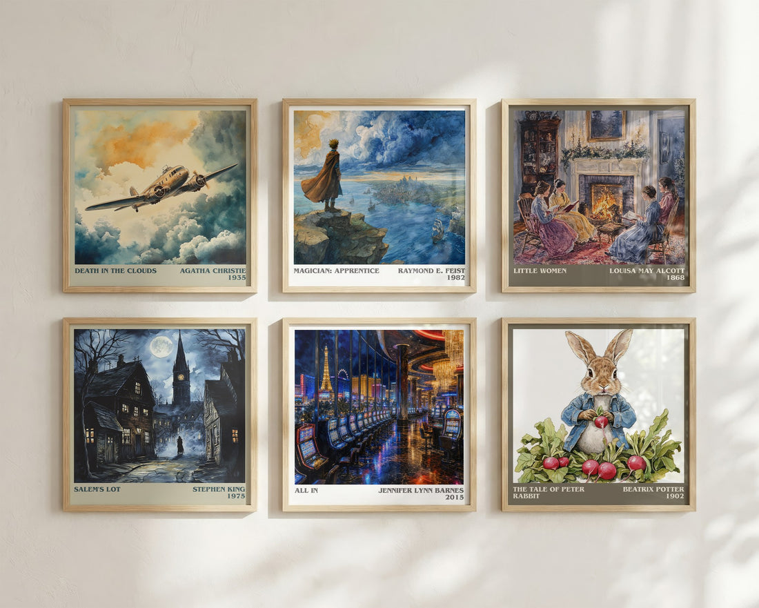 All In literary art print colour and style options – Jennifer Lynn Barnes book art