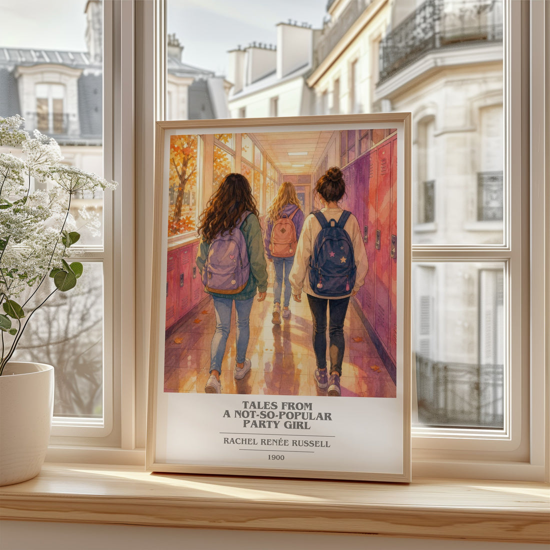 Tales from a not-so-popular party girl book cover poster colour and style options – Rachel Renée Russell book art