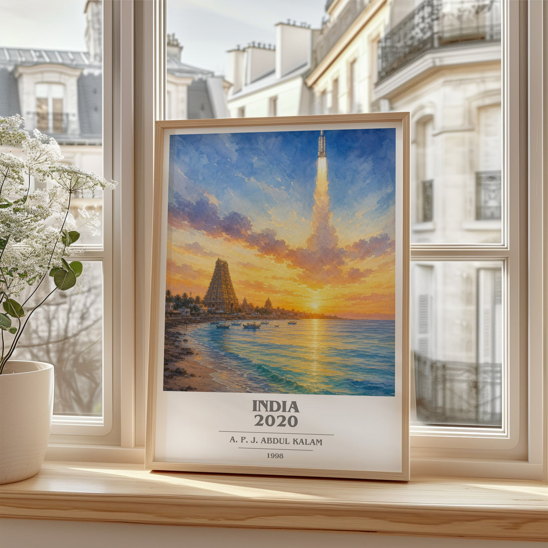 India 2020 book cover poster colour and style options – A. P. J. Abdul Kalam book art