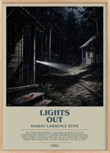 Lights Out Bookish Wall Art by Robert Lawrence Stine