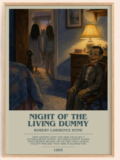 Night of the Living Dummy Bookish Wall Art by Robert Lawrence Stine