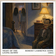 Night of the Living Dummy Literary Art Print by Robert Lawrence Stine