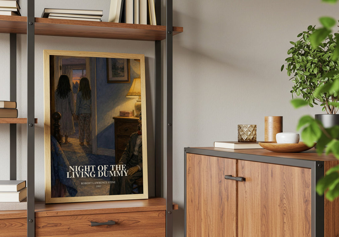 Night of the Living Dummy book watercolour illustration paper finish options – matte satin gloss