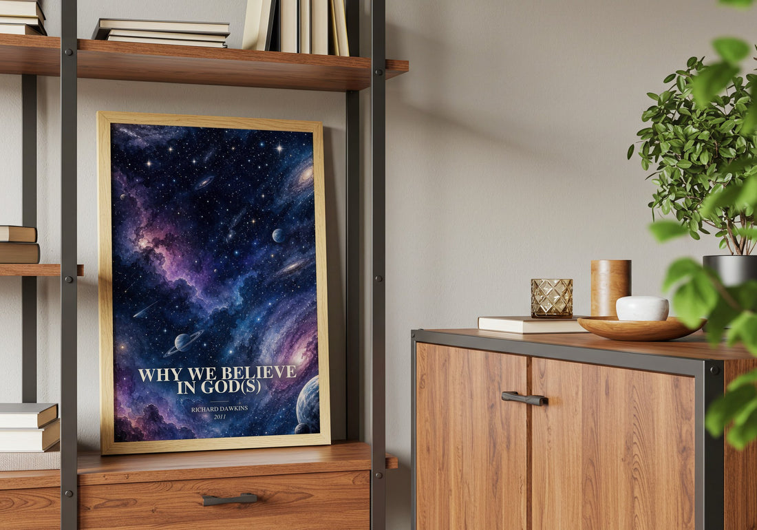 Why we believe in god(s) book watercolour illustration paper finish options – matte satin gloss