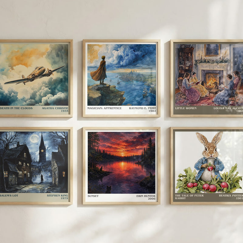 Sunset literary art print colour and style options – Erin Hunter book art