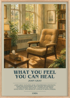 What You Feel You Can Heal Bookish Wall Art by John Gray