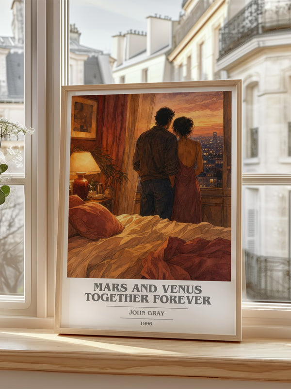 Mars and Venus Together Forever book cover poster colour and style options – John Gray book art