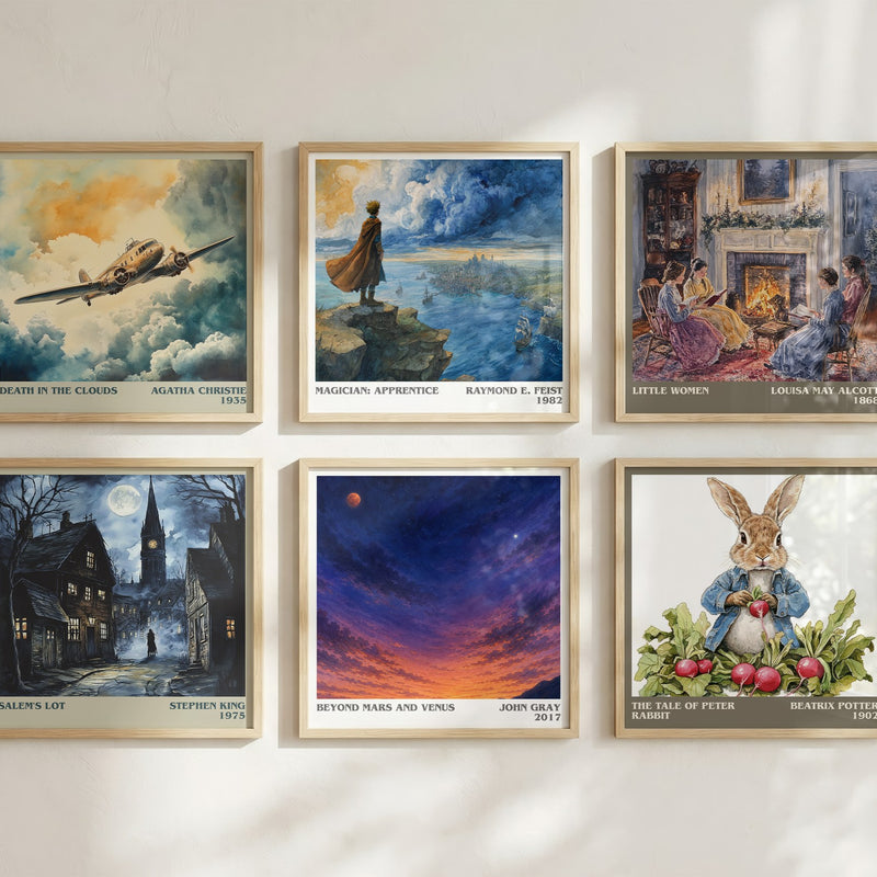 Beyond Mars and Venus literary art print colour and style options – John Gray book art