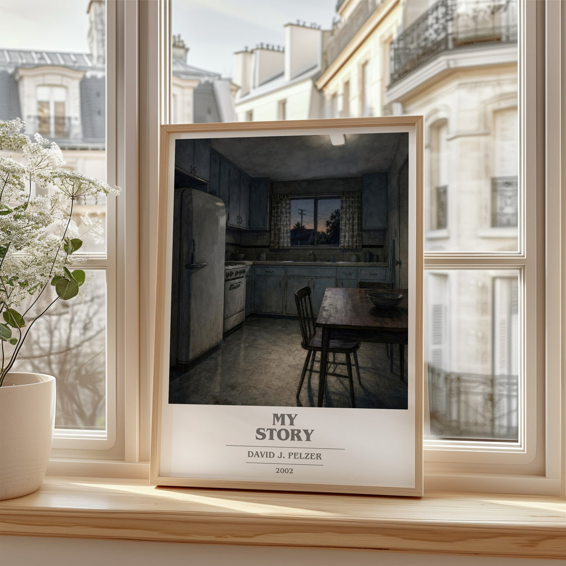 My story book cover poster colour and style options – David J. Pelzer book art