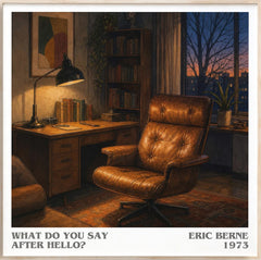 What Do You Say After Hello? Literary Art Print by Eric Berne