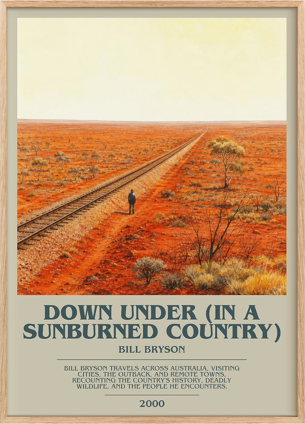 Down Under (In a Sunburned Country) Bookish Wall Art by Bill Bryson