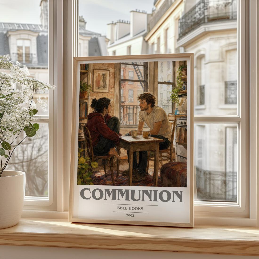 Communion book cover poster colour and style options – Bell Hooks book art