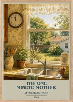 The one minute mother Book Cover Poster by Spencer Johnson