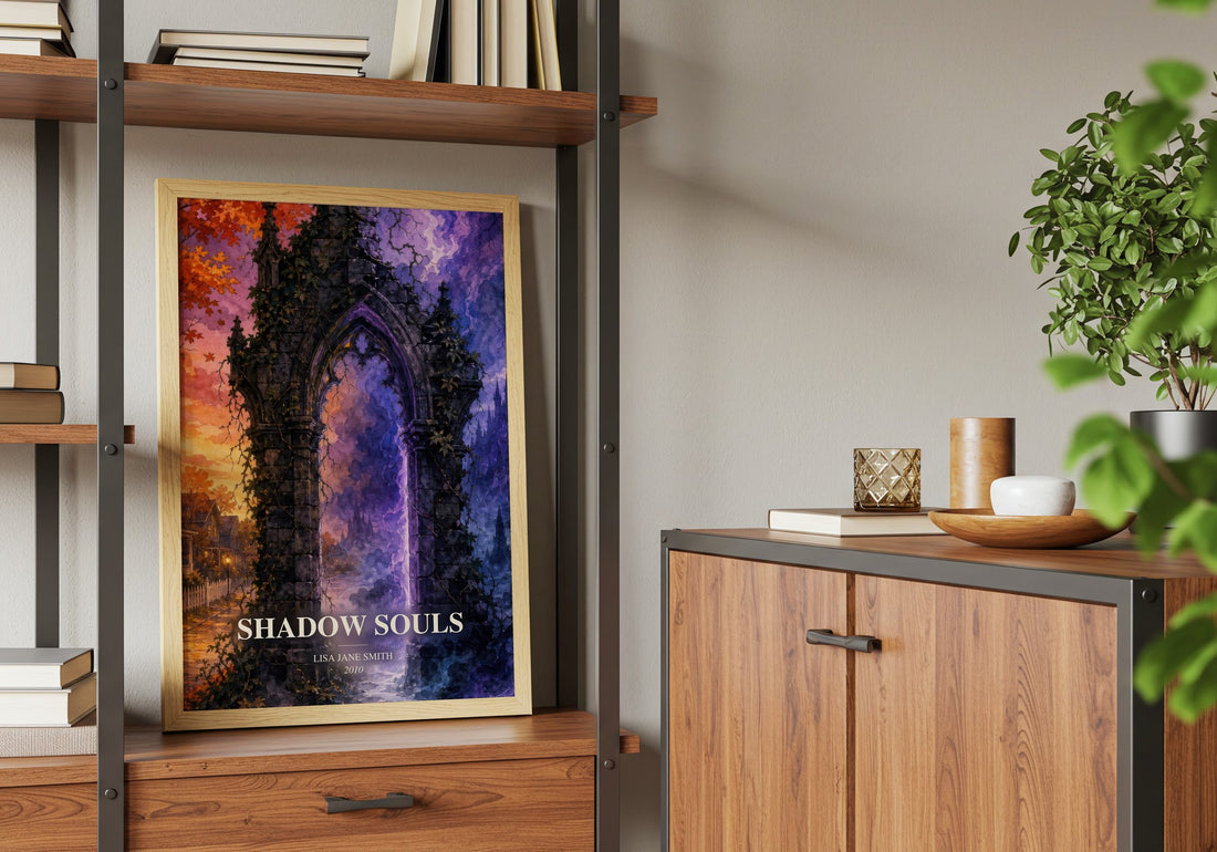 Shadow souls book watercolour illustration paper finish options – matte satin gloss