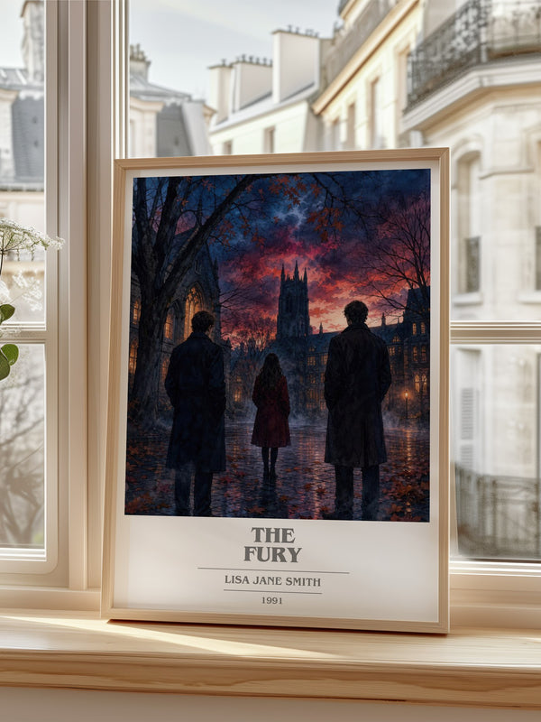 The Fury book cover poster colour and style options – Lisa Jane Smith book art