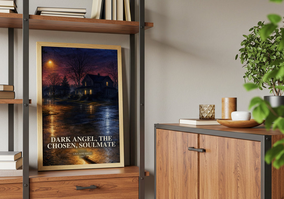 Dark Angel, The Chosen, Soulmate book watercolour illustration paper finish options – matte satin gloss