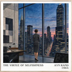 The Virtue of Selfishness Literary Art Print by Ayn Rand
