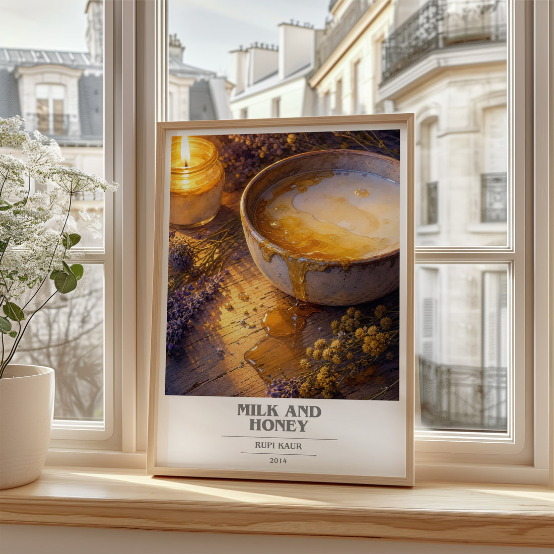 Milk and Honey book cover poster colour and style options – Rupi Kaur book art
