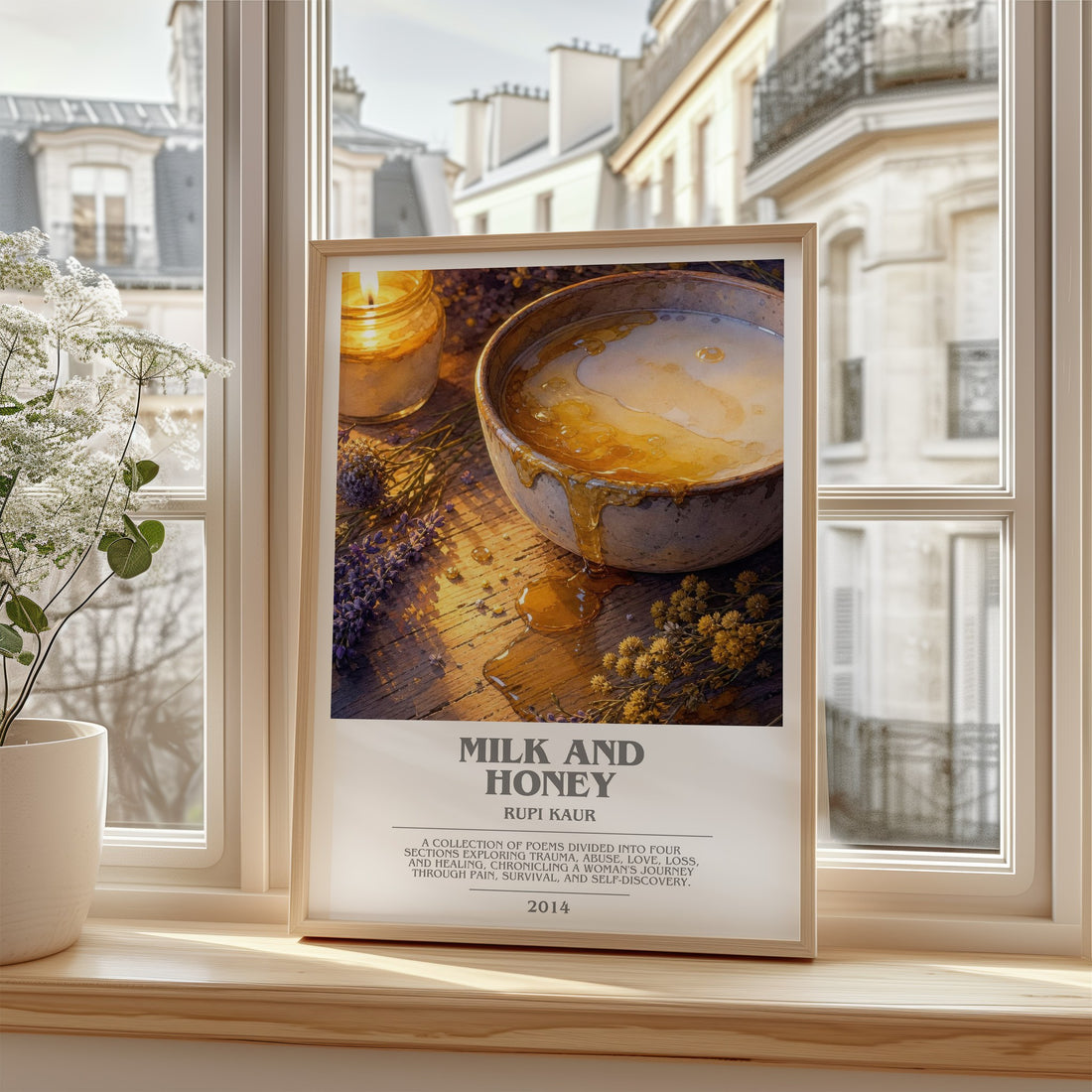 Milk and Honey bookish poster colour and style options – Rupi Kaur book art