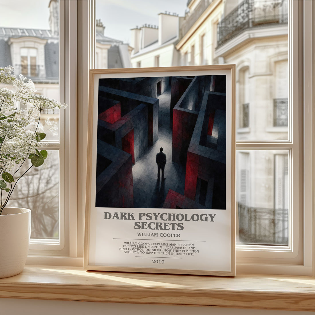 Dark Psychology Secrets bookish poster colour and style options – William Cooper book art