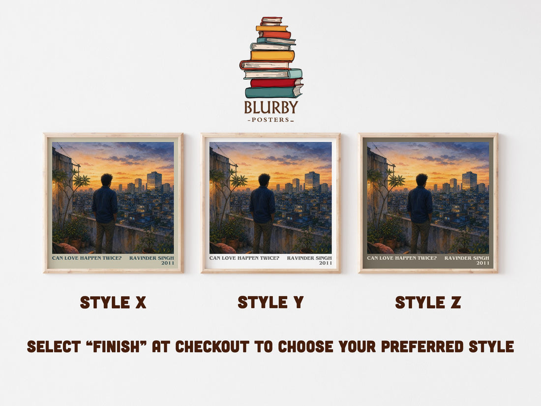 Can love happen twice? literary print in frame leaning in hallway – romance wall art (mockup)