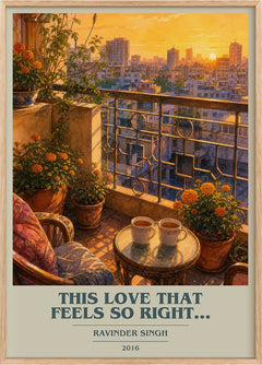 This Love that Feels So Right... Book Cover Poster by Ravinder Singh