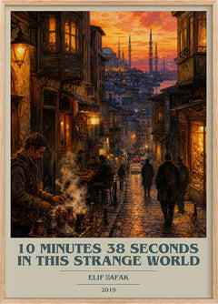 10 Minutes 38 Seconds in This Strange World Book Cover Poster by Elif Şafak