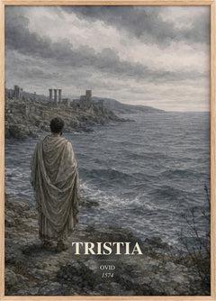 Tristia Book Watercolour Illustration by Ovid