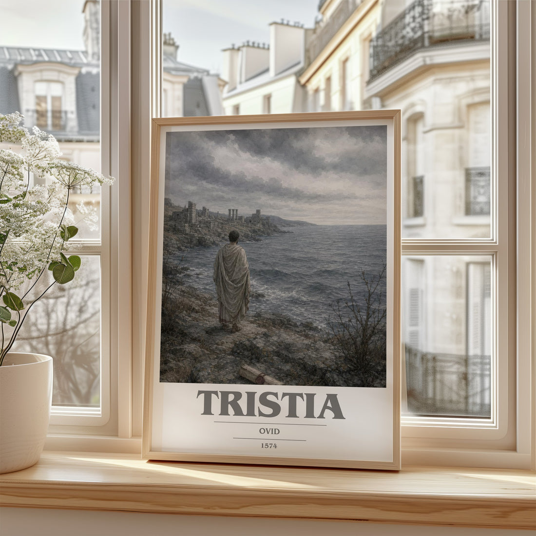 Tristia book cover poster colour and style options – Ovid book art