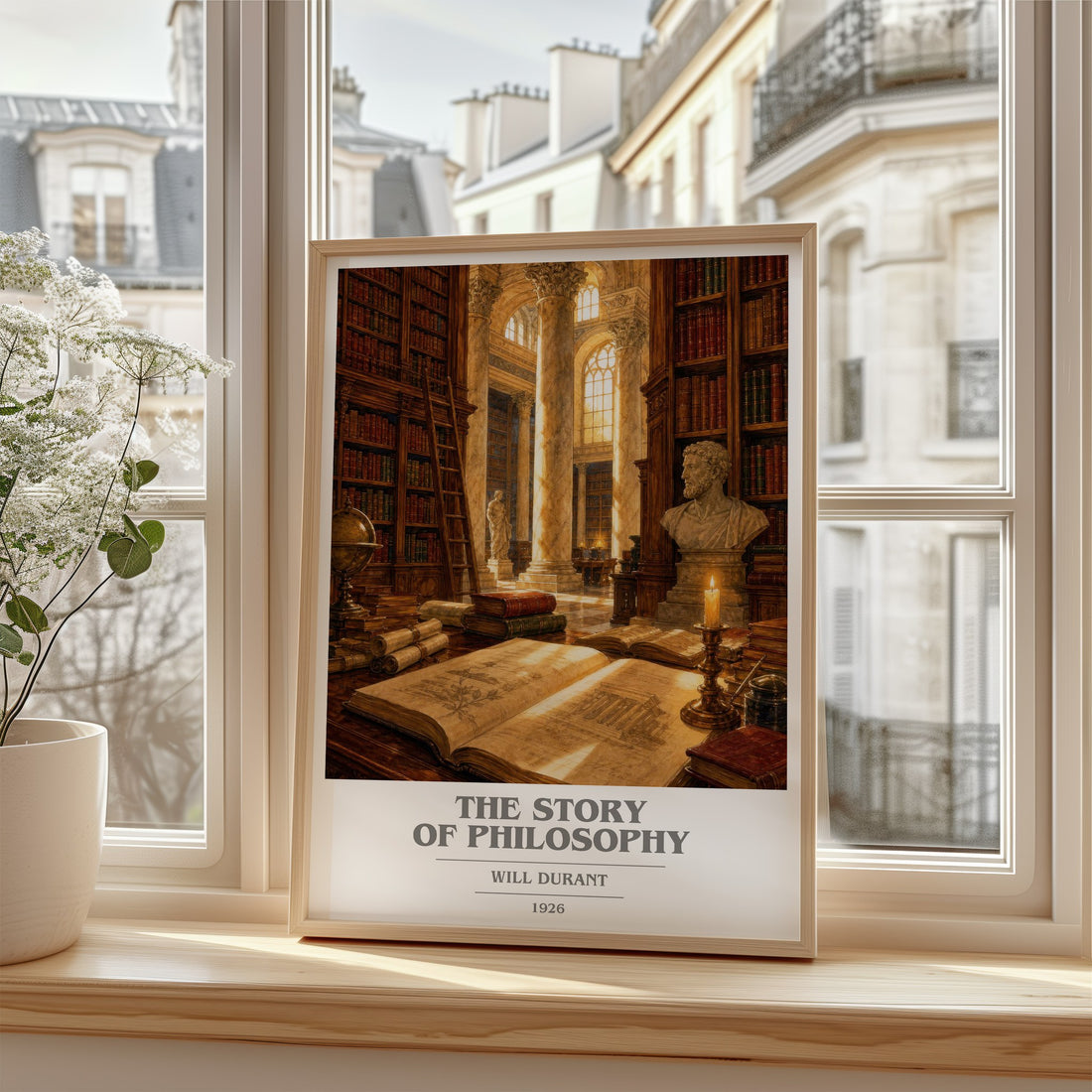 The Story of Philosophy book cover poster colour and style options – Will Durant book art