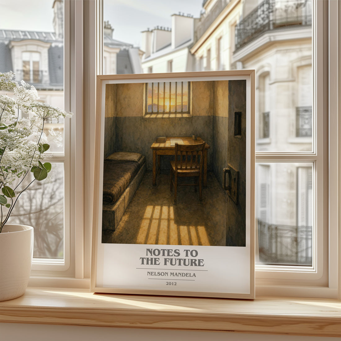 Notes to the future book cover poster colour and style options – Nelson Mandela book art