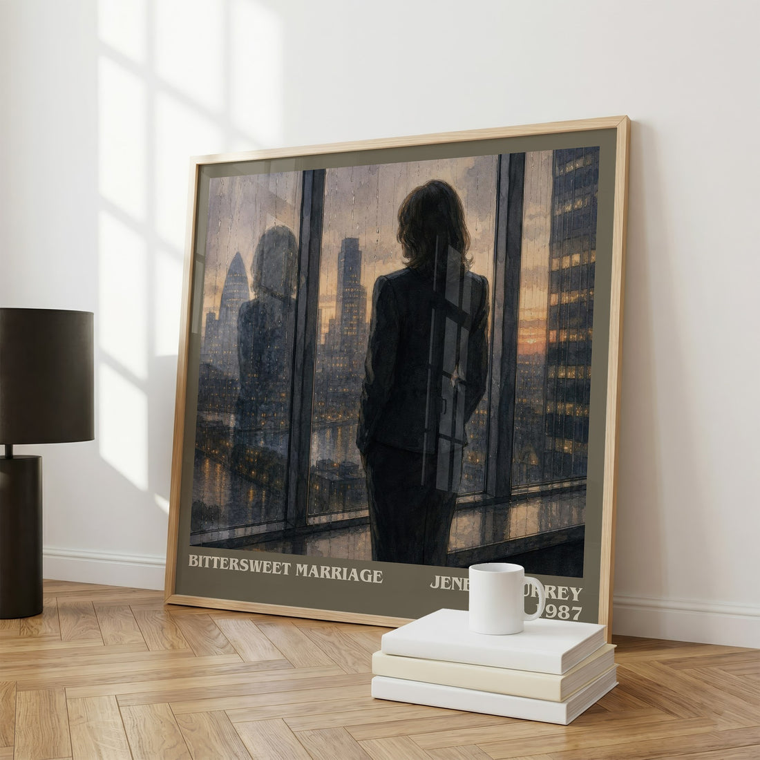 Bittersweet Marriage literary print framed by window – literary home decor