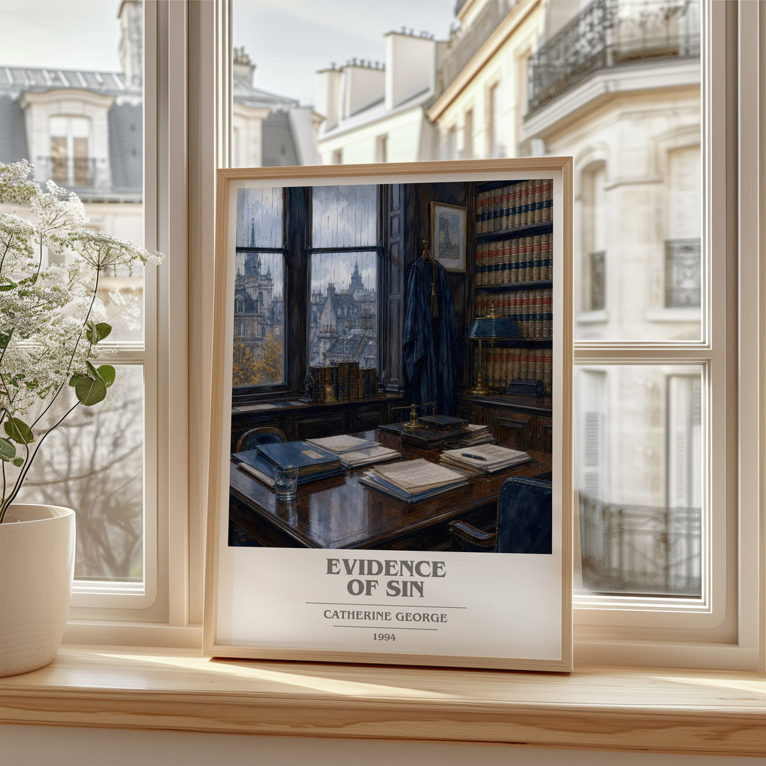 Evidence of Sin book cover poster colour and style options – Catherine George book art
