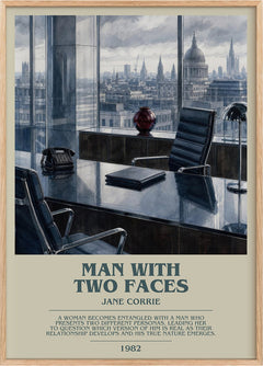 Man with two faces Bookish Wall Art by Jane Corrie