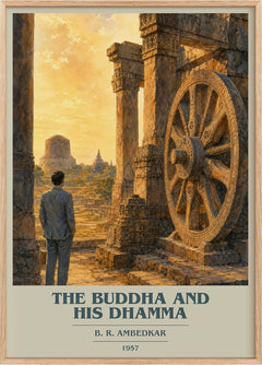 The Buddha and his Dhamma Book Cover Poster by B. R. Ambedkar