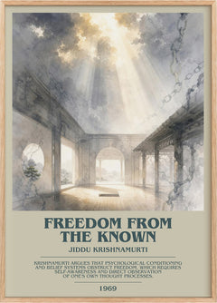 Freedom from the Known Bookish Wall Art by Jiddu Krishnamurti