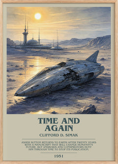 Time and again Bookish Wall Art by Clifford D. Simak