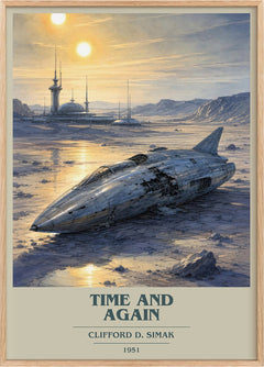 Time and again Book Cover Poster by Clifford D. Simak