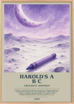 Harold's A B C Bookish Wall Art by Crockett Johnson