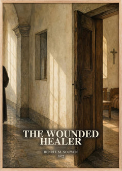 The wounded healer Book Watercolour Illustration by Henri J. M. Nouwen