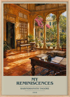 My Reminiscences Book Cover Poster by Rabindranath Tagore