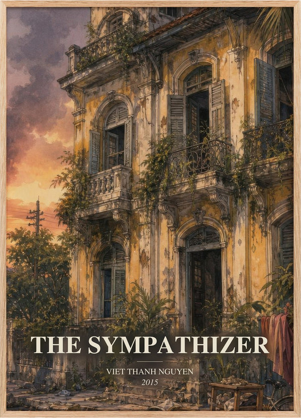 The Sympathizer Book Watercolour Illustration by Viet Thanh Nguyen