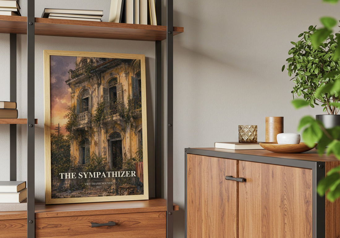 The Sympathizer book watercolour illustration paper finish options – matte satin gloss