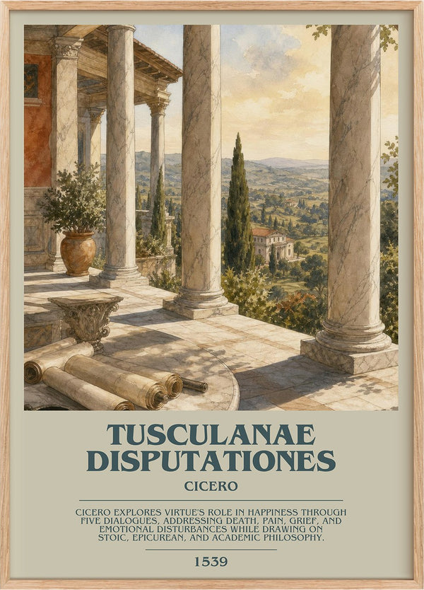Tusculanae disputationes Bookish Wall Art by Cicero