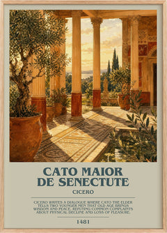 Cato maior de senectute Bookish Wall Art by Cicero
