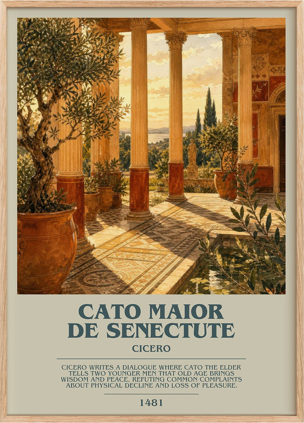 Cato maior de senectute Bookish Wall Art by Cicero