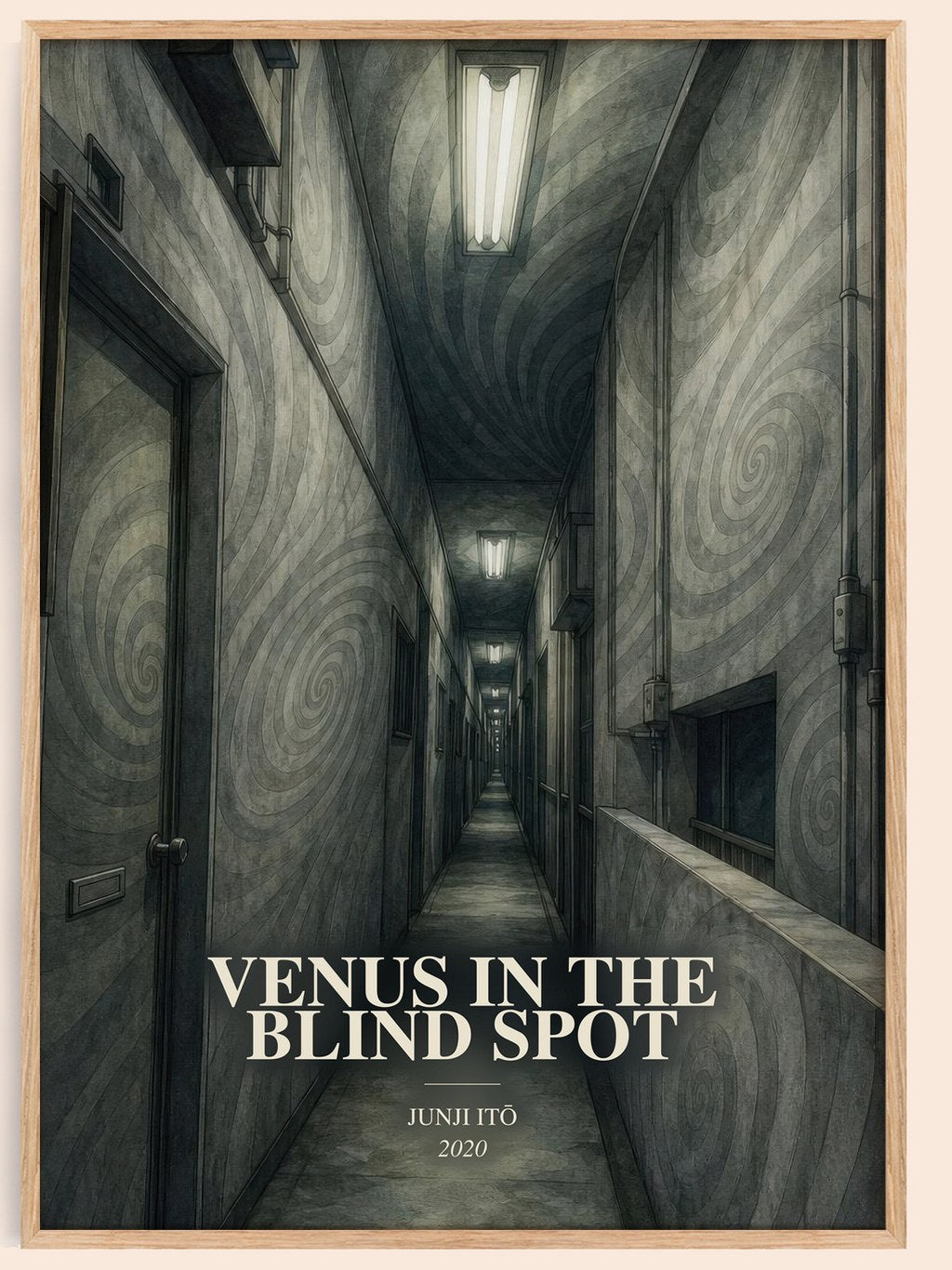 Venus in the Blind Spot watercolour book poster by Junji Itō – framed literary art print