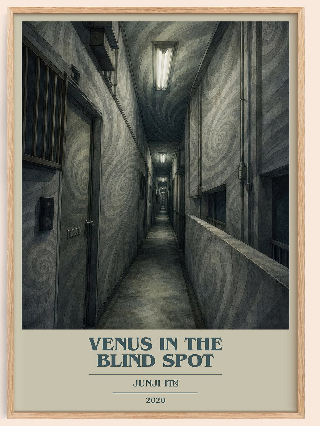 Venus in the Blind Spot book cover book poster by Junji Itō – framed literary art print
