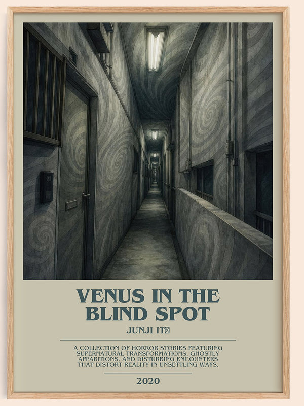 Venus in the Blind Spot bookish book poster by Junji Itō – framed literary art print